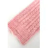 Hooded sweater base knit sweater short top contrasting color striped women