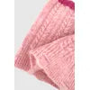 Hooded sweater base knit sweater short top contrasting color striped women